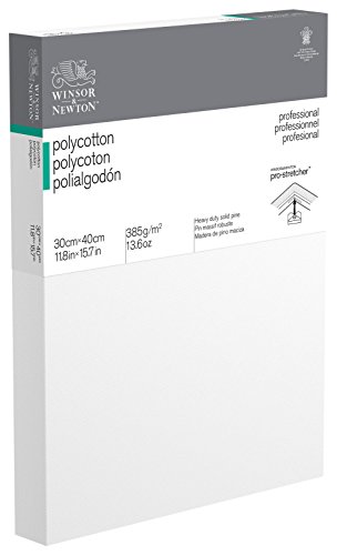 Winsor & Newton 6206052 Professional Keilrahmen Deep Edge aus Baumwollmischgewebe, 385 g/m², 3-fach grundiert, mittlere Körnung, ideal für die Ölfarben und Acrylfarben - 30x40cm von Winsor & Newton