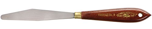 Winsor & Newton 7003142 Malmesser für Acrylfarben & Ölfarben mit elastischer Klinge und ergonomischen Naturholzgriff in Profiqualität - Nr. 3 von Winsor & Newton