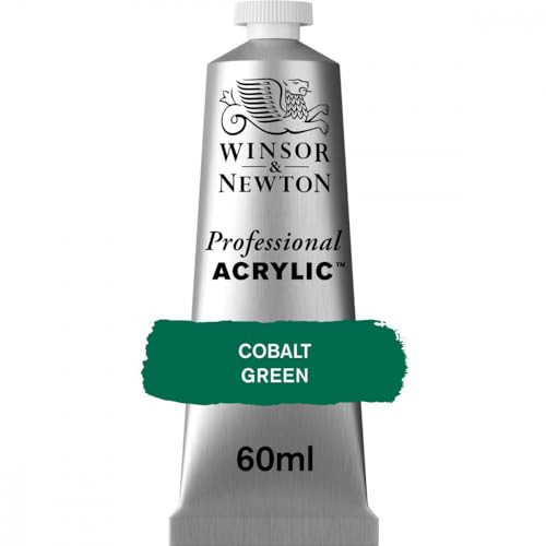 Winsor & Newton 8840453 Professional Acrylfarbe in Künstlerqualität, hohe Farbbrillanz & Deckkraft, Archivqualität, 60ml Tube - Kobaltgrün von Winsor & Newton