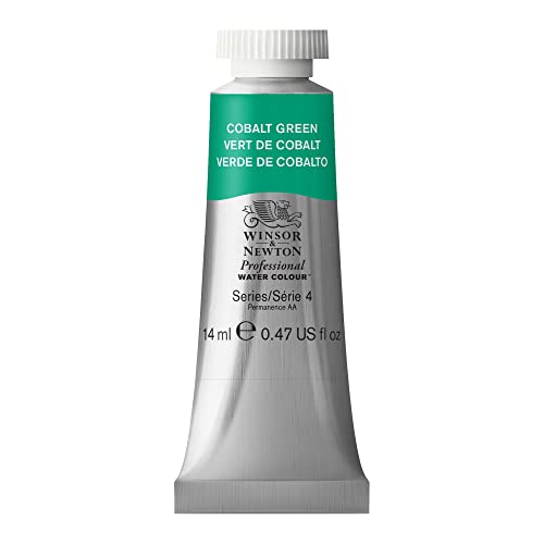 Winsor & Newton 8840516 Professional Aquarellfarben, lebendige lichtechte Wasserfarben in Künstlerqualität, besten Künstlerpigmente in stärkster Konzentration, 14ml Tube - Kobaltgrün von Winsor & Newton