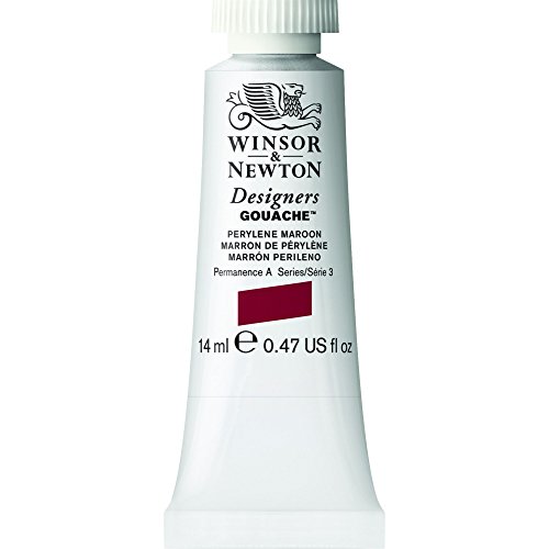 Winsor & Newton 605507 Designer Gouache - Perylene Kastanie, 14ml Tube - matte deckende Gouachefarben, Ideal für Gouachemalerei, Brillante, lichtechte Farben mit großer Deckkraft von Winsor & Newton