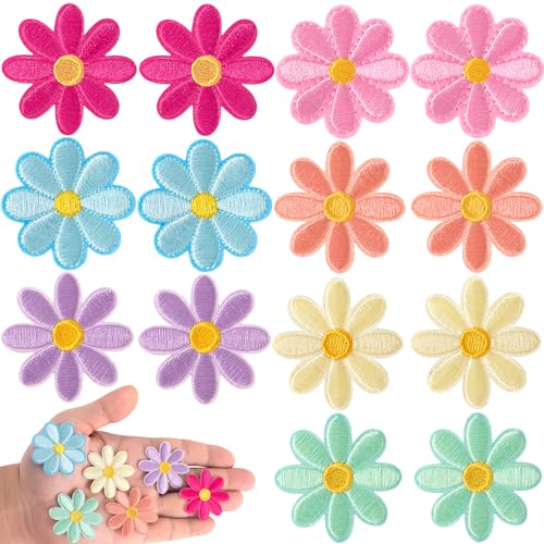 Winsyison 14 x Blumen-Aufnäher zum Aufbügeln, bunt bestickte Gänseblümchen-Applikationen, niedliche Blumenapplikation, Reparaturflicken, Nähzubehör für Kleidung, Jeans, Jacken, Hemden, Taschen, 7 Winsyison 14 x Blumen-Aufnäher zum Aufbügeln, bunt bestickte Gänseblümchen-Applikationen, niedliche Blumenapplikation, Reparaturflicken, Nähzubehör für Kleidung, Jeans, Jacken, Hemden, Taschen, 7 von Winsyison