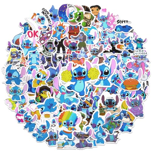 100 Stück Aufkleber Set, Sticker Anime Sticker, Vinyl Character Kinder Graffiti Sticker Set, Wasserdichte Aufkleber Wasserfeste, Anime Aufkleber Deko für Laptop Skateboard Scrapbook von Wirhaut