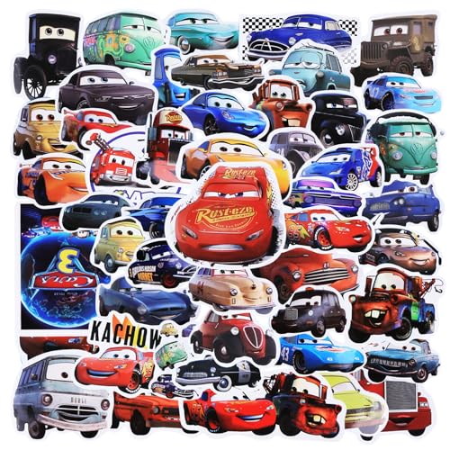 50 Stück Cartoon Sticker Kinder Set, Auto Theme Sticker Jungen Mädchen, Vinyl Aufkleber Wasserfeste, Kinder Car Aufkleber für Laptop Skateboard Scrapbook Trinkflasche 50 Stück Cartoon Sticker Kinder Set, Auto Theme Sticker Jungen Mädchen, Vinyl Aufkleber Wasserfeste, Kinder Car Aufkleber für Laptop Skateboard Scrapbook Trinkflasche von Wirhaut