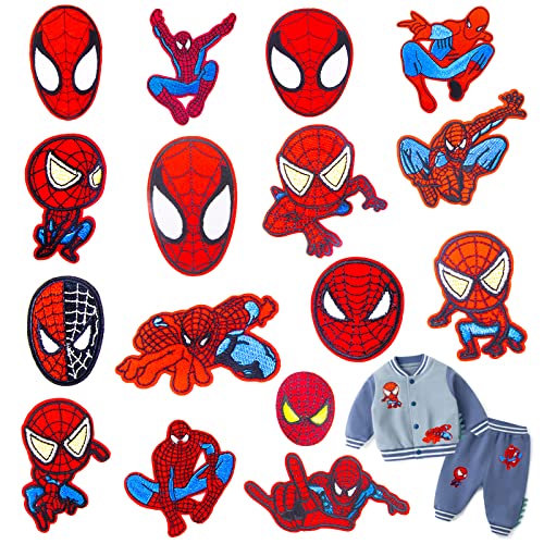 Flicken Zum Aufbügeln Kinder 16 Stück Patches Zum Aufbügeln Bügelflicken Kinder Aufnäher Patches Aufnäher Sticken Kinder für DIY T-shirt Jeans Kleidung Bügelbilder Textilien von Wirhaut