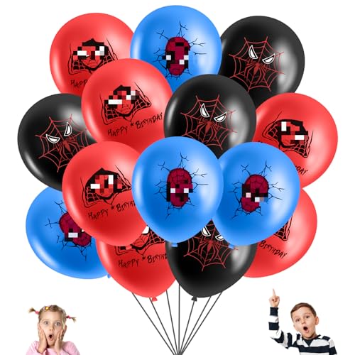 Superhelden Luftballon Geburtstag Deko, 15 Stück Geburtstag Deko Kindergeburtstag Deko, Kindergeburtstag Happy Birthday Latex Ballon Party Supplies Deko Junge Mädchen von Wirhaut