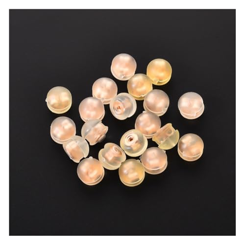 Wisafory 20 Stück Hamburger Ohrstöpsel Transparent Ohrring Verschlüsse Ohrring Stopper Klar Ersatz Anti-Drop Ohrring Rückseite Ohrschmuck Zubehör für Ohrstecker Schmuck Zubehör Roségold von Wisafory