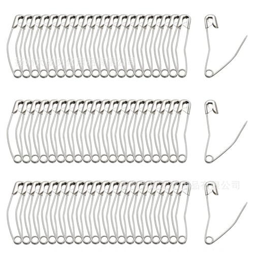 Wisafory 200 Stück Sicherheitsnadel Gebogene Sicherheit Pins Quiltnadeln Quilten Heftnadeln Sicherheitsstifte Quilten Basting Pins Sicherheitsnadeln Nähzubehör für Kleidung Kunsthandwerk 28mm von Wisafory