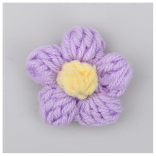 Wisafory 50 Stück Gehäkelte Blumenapplikation Blumen Patches Gestickte Applikationen zum Aufnähen Blumen Nähapplikationen Zubehör für DIY Handwerk Kleidung Taschen Hüte Haarschmuck 5# von Wisafory