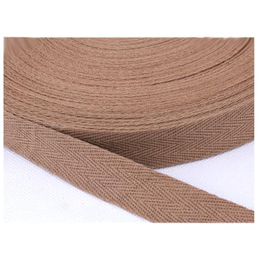 Wisafory 50 Yards Baumwoll Schrägband Twill Band Gurtband Köperband Nahtband Seidenbänder Baumwollband Stoffband Bänder zum Basteln Baumwollschrägband für DIY Nähen Handwerk 13# 2cm von Wisafory