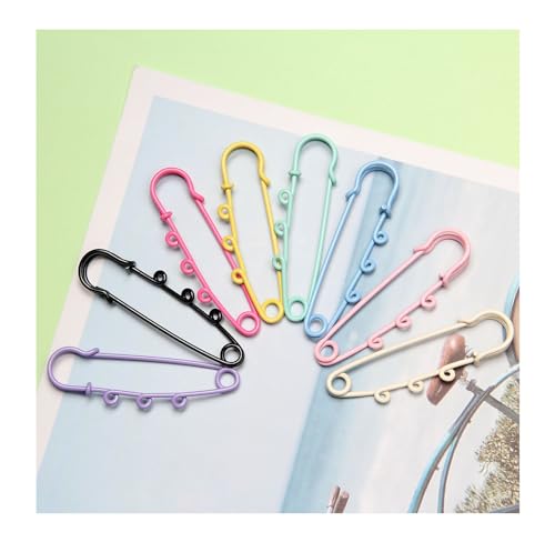Wisafory 6 cm Sicherheitsnadeln mit 3 Löchern Kiltnadelnt Nadeln Broschenzubehör Sicherheitsnadeln Brosche mit 8 Farben für Broschen Rock Strickstoff Handwerk Kleidung Decken Gemischt 16pcs Wisafory 6 cm Sicherheitsnadeln mit 3 Löchern Kiltnadelnt Nadeln Broschenzubehör Sicherheitsnadeln Brosche mit 8 Farben für Broschen Rock Strickstoff Handwerk Kleidung Decken Gemischt 16pcs von Wisafory