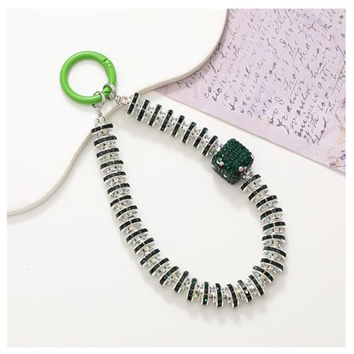 Wisafory Handykette Strass Telefonkette Glitzer Hand Lanyard Handyanhänger Handgelenkkette Schlüsselband Handschlaufe Handyband Kurze Telefon Kette Handyschmuck für Frauen Damen 12# von Wisafory