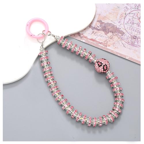 Wisafory Handykette Strass Telefonkette Glitzer Hand Lanyard Handyanhänger Handgelenkkette Schlüsselband Handschlaufe Handyband Kurze Telefon Kette Handyschmuck für Frauen Damen 14# von Wisafory