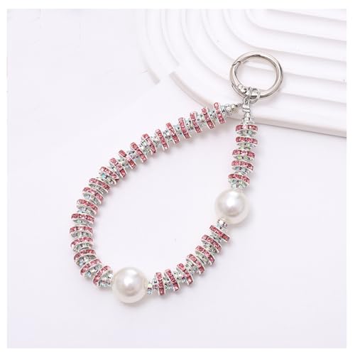 Wisafory Handykette Strass Telefonkette Glitzer Hand Lanyard Handyanhänger Handgelenkkette Schlüsselband Handschlaufe Handyband Kurze Telefon Kette Handyschmuck für Frauen Damen 3# von Wisafory