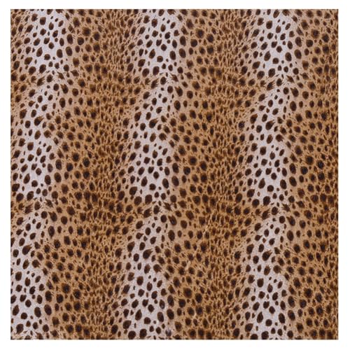 Wisafory Leopardenmuster Stoff 100x150cm Samt Patchwork Polsterstoff Wilder Dschungel Tiere Muster Dekostoff zum Quilten Satinstoff Nähenstoff Meterware für DIY Basteln Nähen Deko 10# von Wisafory