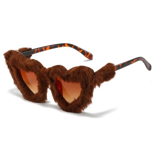Wisafory Party sonnenbrillen Plüsch Katzenaugen Hippie Partybrille Modische Herzförmige Brille für Herren Damen Kleid Accessoires Foto Requisiten Geburtstagsfeier Karneval Leopardenmuster Wisafory Party sonnenbrillen Plüsch Katzenaugen Hippie Partybrille Modische Herzförmige Brille für Herren Damen Kleid Accessoires Foto Requisiten Geburtstagsfeier Karneval Leopardenmuster von Wisafory