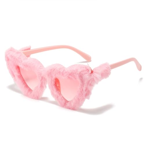 Wisafory Party sonnenbrillen Plüsch Katzenaugen Hippie Partybrille Modische Herzförmige Brille für Herren Damen Kleid Accessoires Foto Requisiten Geburtstagsfeier Karneval Rosa+Pink Wisafory Party sonnenbrillen Plüsch Katzenaugen Hippie Partybrille Modische Herzförmige Brille für Herren Damen Kleid Accessoires Foto Requisiten Geburtstagsfeier Karneval Rosa+Pink von Wisafory