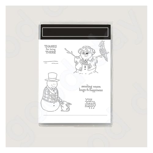 Wisafory Stempel und Stanzschablonen Set Stempel und Stanzformen Silikonstempel und Stanzen Set Weihnachts Stanzformen Schablonen für DIY, Scrapbooking, Grußkarten, Geschenkkarton-Dekoration 24# von Wisafory