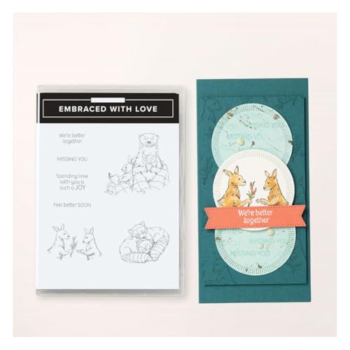 Wisafory Stempel und Stanzschablonen Tier Ahornblatt Klare Stempel und Stanzformen Set Stempel und Stanzen Set für DIY Basteln Scrapbooking Karten Handwerk Journal Geschenk Fotoalbum 5# von Wisafory