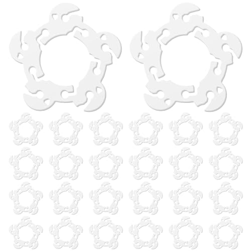 Wisebom 100 Stück Ballon Clips Halter, 6 x 6 cm Ballon Halterung Clip, Ballonbogen Halterung Schnalle für Hochzeit Event Dekorationen Birthday Party Supplies von Wisebom