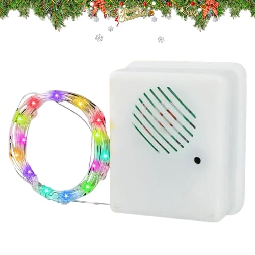 Batteriebetriebene wasserdichte Lichterketten, USB-Lichterketten, Halloween-LED-Lichterketten | Musikalisches LED-Licht für Weihnachtsbaum-, Fenster- und Wanddekoration, perfektes Vorhanglicht für Sch von Wiuejg