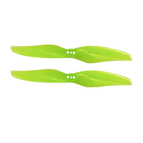 Wivplex 12 Paar 4024 Propeller 2 Blatt 3 Loch 1,5 mm 4x2,4 CW CCW Racing Propeller, for Mini, FPV Brushless Motor Props Drohnenrotoren(4024 12pair Yellow) von Wivplex