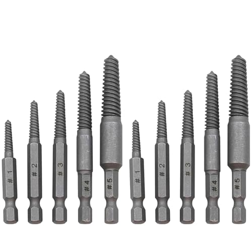 Wjelet Schraubenausdreher-Set, Schraubenausdreher- und Ausdreher-Bit-Set, Schraubenausdreher und Ausdreher-Bit-Set, Schraubenentferner, Schraubenentferner, abisolierter Schraubenausdreher von Wjelet