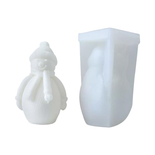 3D Weihnachten Schneemann Kerze Silikon Formen Home Party Dekoration Santa Duft Kerze Harz Formen Home Party von Wjsdsg