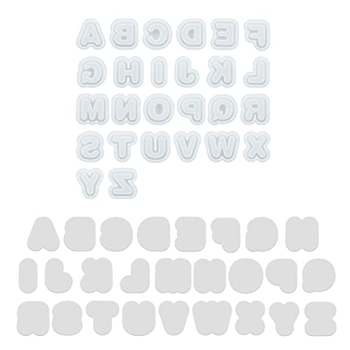 Buchstaben Silikonform Epoxidharz Form Schmuckanhänger Werkzeuge Treibsand Schlüsselanhänger Basteln Herstellung Von Zubehör von Wjsdsg