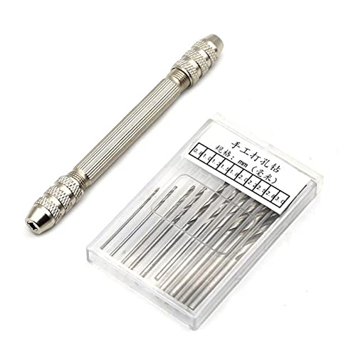 Doppelseitige Pin Vise Hand Bohrer Pin Vise Bohrer Draht Verdrehen Werkzeuge Mit Twist Bohrer Set Schmuck Machen Werkzeuge von Wjsdsg