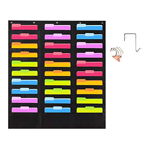 Hängemappen Aufbewahrungstasche Mit 30 Fächern Wandakten Aufbewahrungstasche Diagramm Stanzfrei Großes Fassungsvermögen Mit Farbigen Etiketten von Wjsdsg