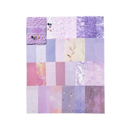 Wjsdsg 26 Blatt Ästhetisches Dekoratives Papier Strukturiertes Scrapbook Papier Mit 5 Knöpfen Für Scrapbooking Journal Bilderrahmen Album von Wjsdsg