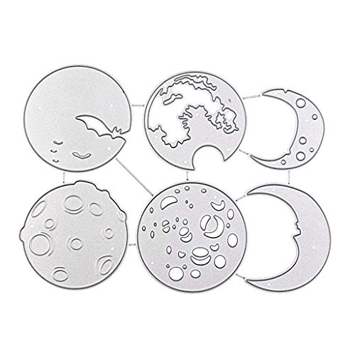 Wjsdsg Für Sonne Mond Metall Stanzformen Schablone Scrapbooking Album Stempel Papier Embos von Wjsdsg