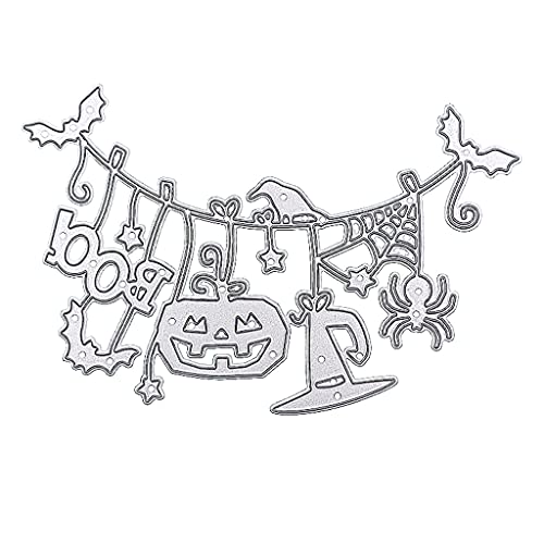 Wjsdsg Halloween Metall Stanzformen Schablone Scrapbooking Album Papier Karte Vorlage Form Präge Handwerk Dekoration von Wjsdsg