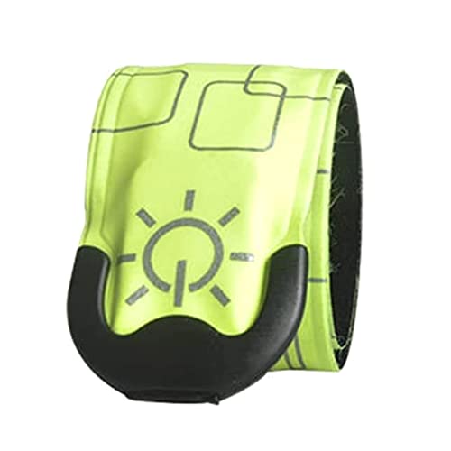 Wjsdsg LED Leuchtendes Nachtlaufarmband Beleuchtung Slap Armband USB Wiederaufladbar Leuchtet Dunkeln Sicherheits Sport Armband von Wjsdsg