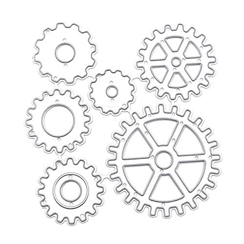 Wjsdsg Steampunk Getriebe Metall Stanzform Klingenstanzschablone Prägevorlage Für Kartenherstellung Basteln Journaling Dekoration von Wjsdsg