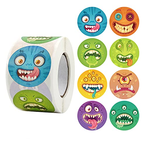 Wjsdsg Stücke Halloween Aufkleber Horror Geist Siegel Etiketten Für Scrapbooking Geschenk Verpackung Backen Schreibwaren Dekoration von Wjsdsg