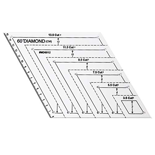 Wjsdsg Transparentes Quilt Näh Patchwork Lineal Messvorlage Sechseck Handgefertigt Schneiderbedarf von Wjsdsg