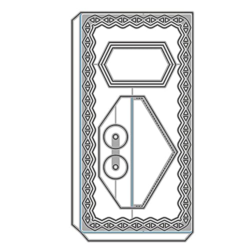 Wjsdsg Umschlag Metall Stanzformen Schablone Scrapbooking Album Papier Karte Vorlage Form Prägung Handwerk Dekoration von Wjsdsg