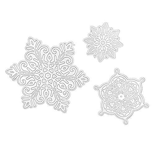 Wjsdsg Weihnachten Schneeflocken Metall Stanzformen Schablone Scrapbooking Album Papier Karte Vorlage Form Präge Dekoration von Wjsdsg