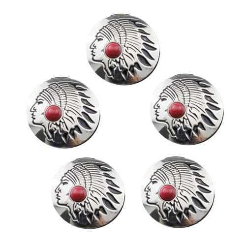 5 Stück Hochzeitsknöpfe aus Türkisimitat, 25 mm, rund, Blumenknöpfe, Leder, dekorative Knöpfe zum Basteln 5 Stück Hochzeitsknöpfe aus Türkisimitat, 25 mm, rund, Blumenknöpfe, Leder, dekorative Knöpfe zum Basteln von Woedpez
