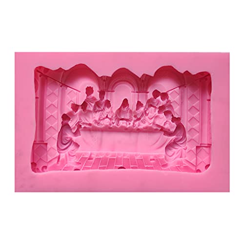 Silikon-Form für kreative dekorative Ornamente mit Kristall-Epoxidharz, Motiv: Das letzte Abendmahl von Woedpez