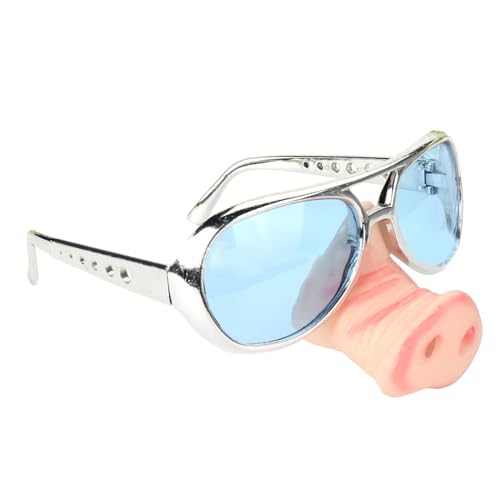 Woedpez Halloween-Brille, lustige Nasen-Brille, Cosplay-Brille für Halloween-Party-Requisiten von Woedpez