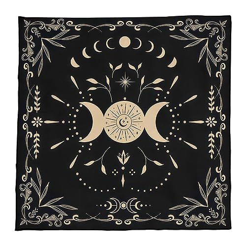 Woedpez Tarot Tischdecke Runen Wahrsagerei Tischdecke Astrologie Orakel Brettspielmatte Quadratische Form Pendelaltar Tischdecke von Woedpez