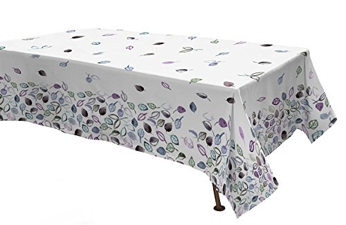 Datex - TV8-150, digital bedruckte Tischdecke Panama, 150 x 150 cm, Weiß von Italian Bed Linen