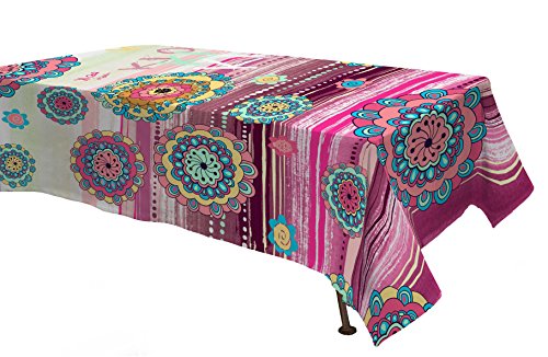 Wohnaccessoires Panama digitales gedrucktes Tischtuch, 150x150cm, TV18, TV 18, 150 x 150 cm von Italian Bed Linen