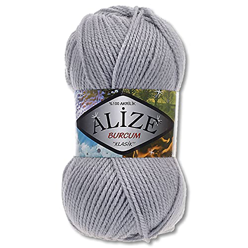 Alize 100 g Burcum Klasik Wolle (Grau (253)) von Wohnkult