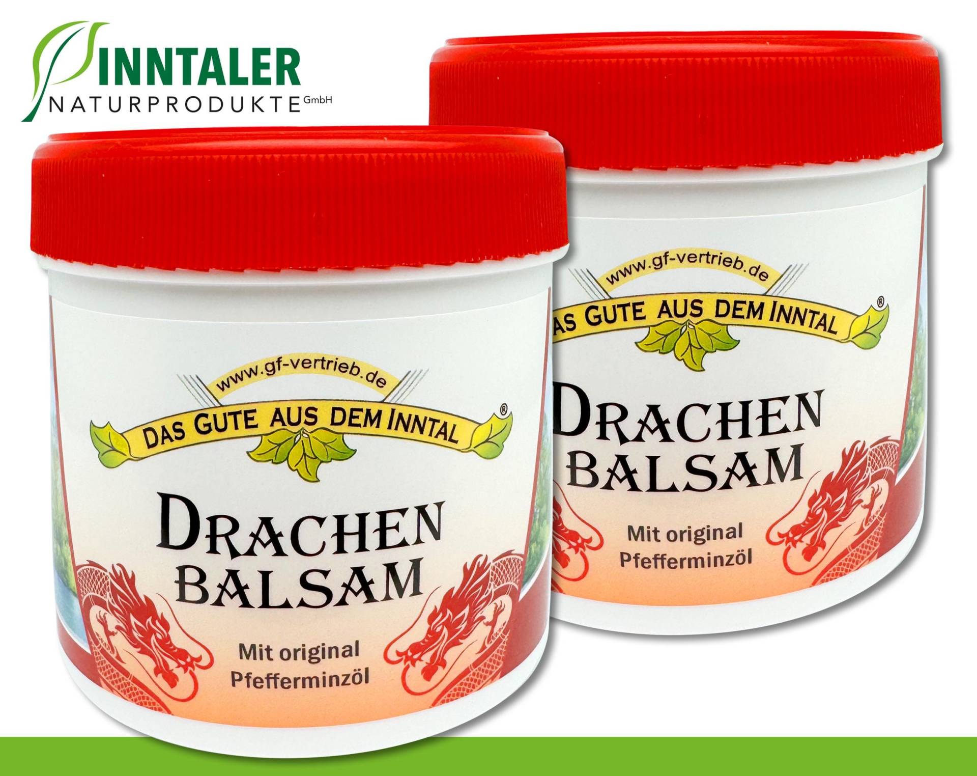 2 X 200 Ml Drachenbalsam Mit Original Pfefferminzöl Wohltuend Für Muskeln Extra Intensiv Inntaler Naturprodukte von WohnkultDeko