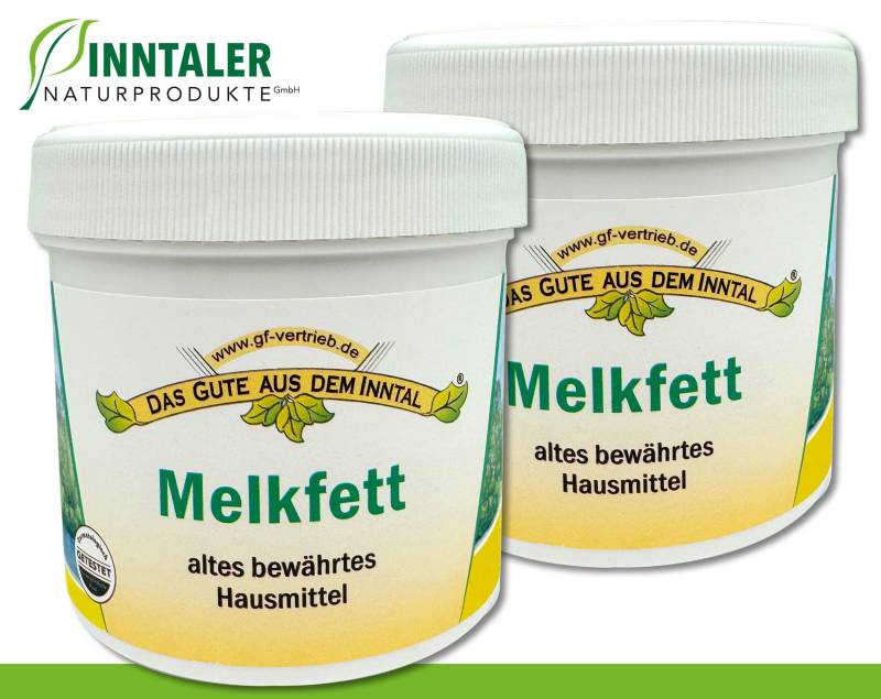 2 X 200 Ml Melkfett Bewährtes Hausmittel Pflegt Schützt Lippen Hände Füße Inntaler Naturprodukte von WohnkultDeko