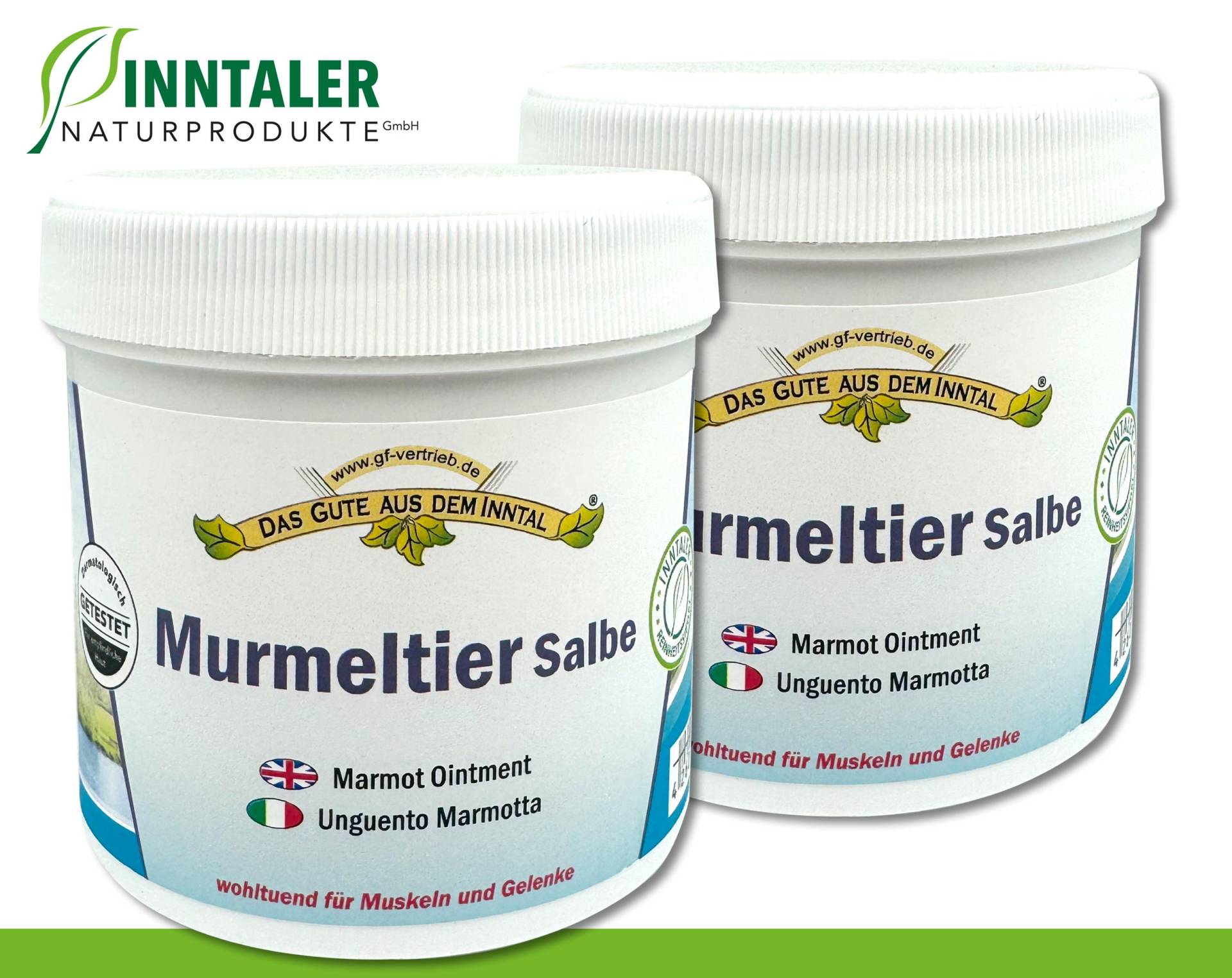 2 X 200 Ml Murmeltier Salbe Für Muskeln Und Gelenke Inntaler Naturprodukte von WohnkultDeko